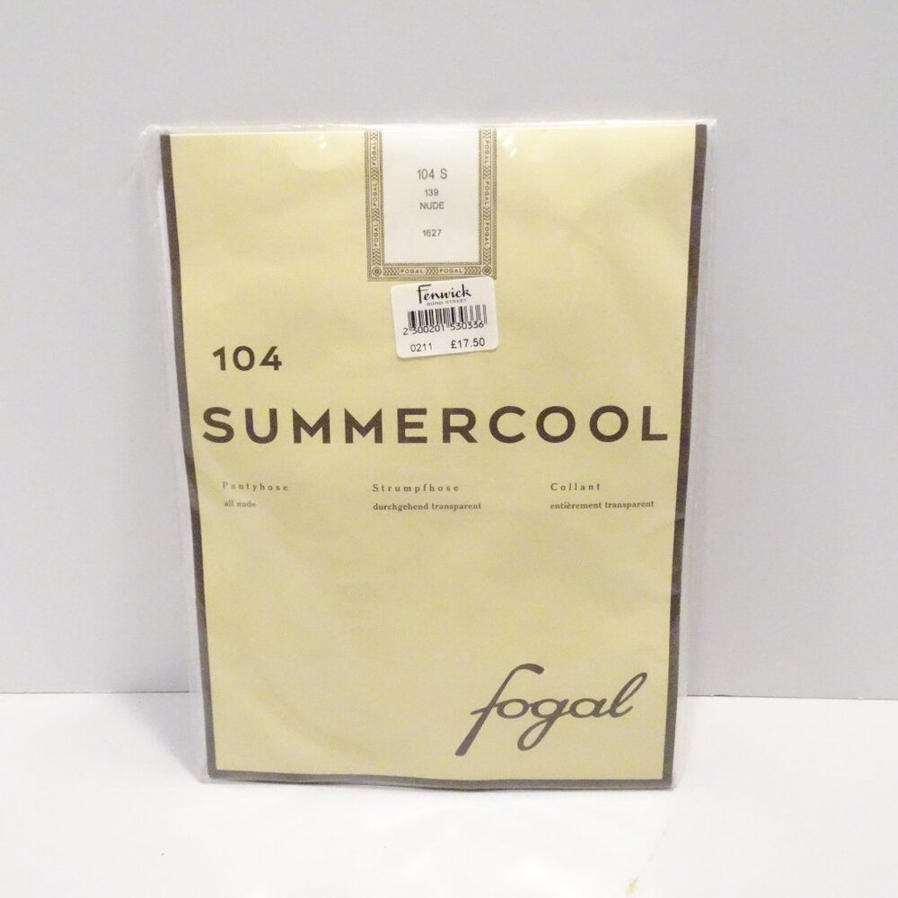 Fogal Summercool 104 Pantyhose All Nude Size S NEW Made in Italy